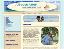 Tablet Screenshot of abeachaffair.com